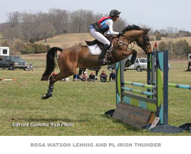 Rosa Watson Lehnig and PL Irish Thunder